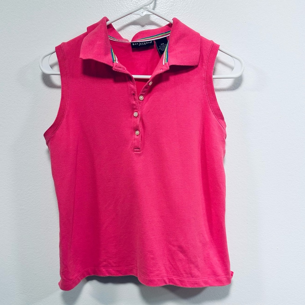 Bay Point golf shirt! Pink colored women’s golf shirt, size petite medium